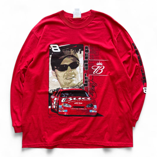00's Dale Jr. L/S T-Shirt Red