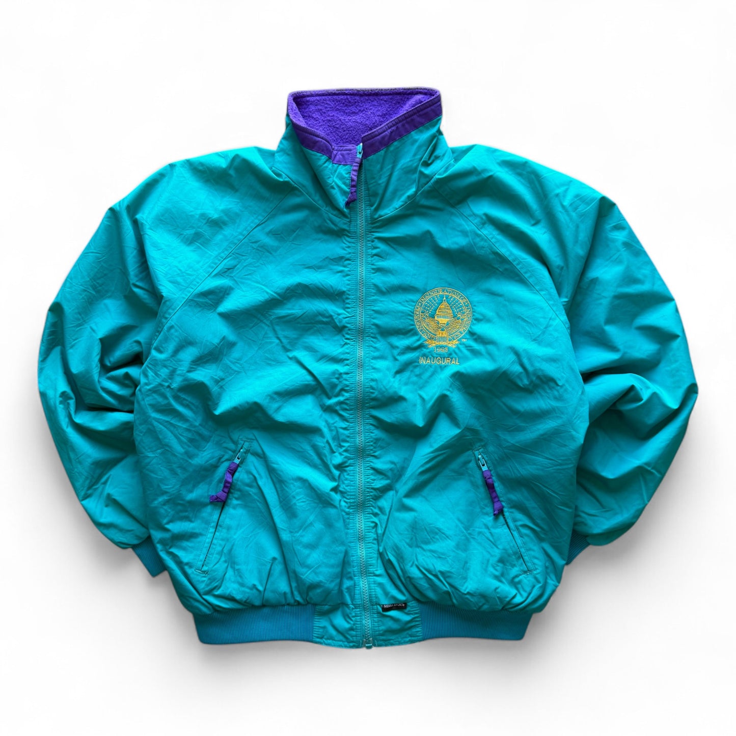 90's Presidential Inauguration Zip-Up Jacket Blue