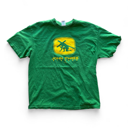 00's John 3:16 T-Shirt Green