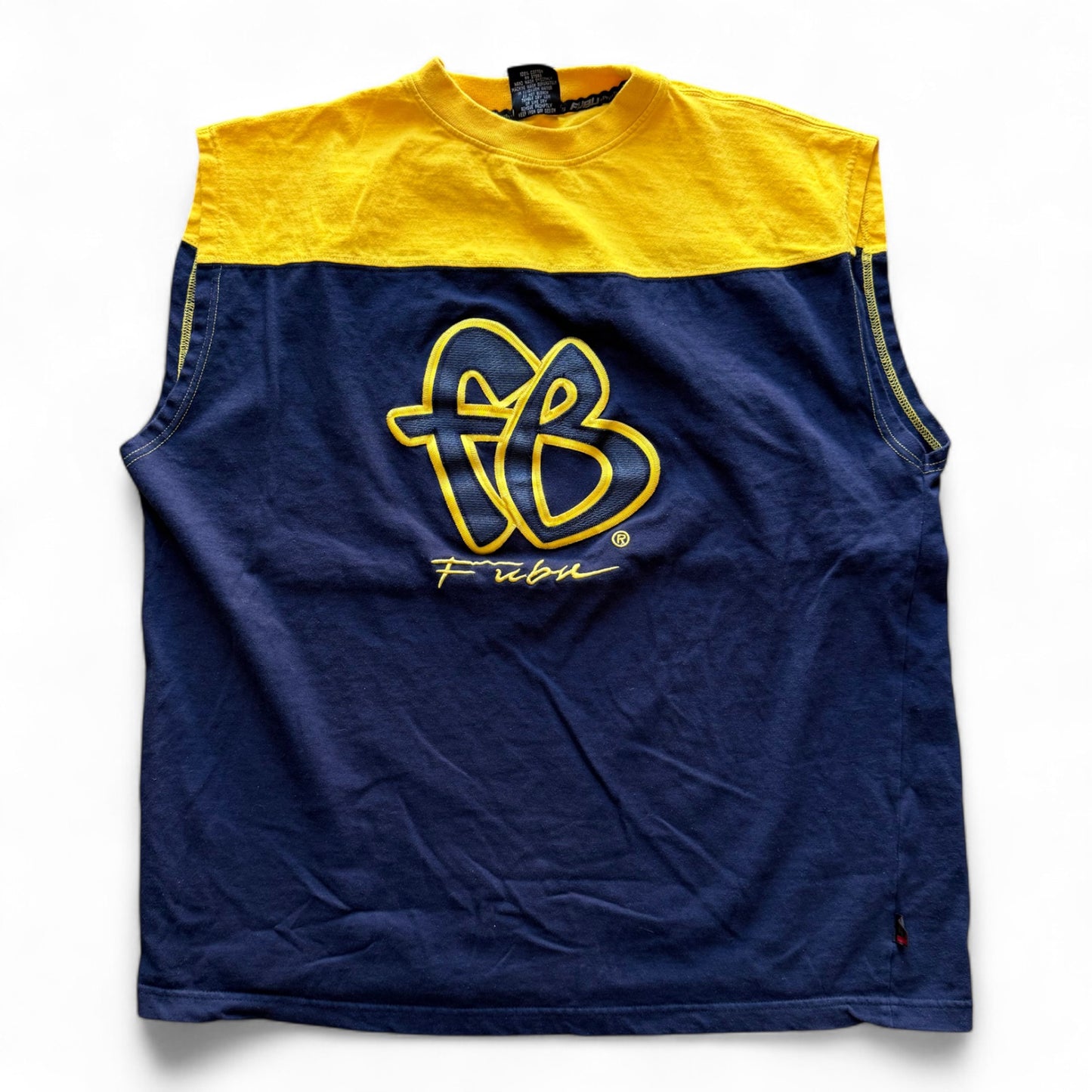 00's Fubu T-Shirt Navy/Yellow