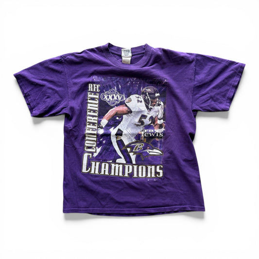 2001 Ray Lewis Ravens T-Shirt Purple
