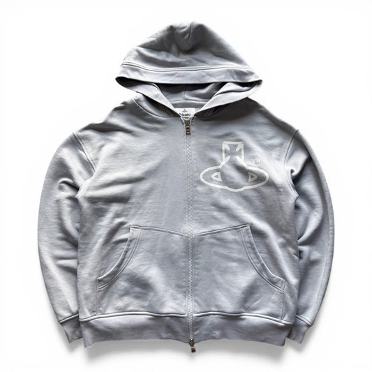 Vivienne Westwood Zip-Up Hoodie Grey