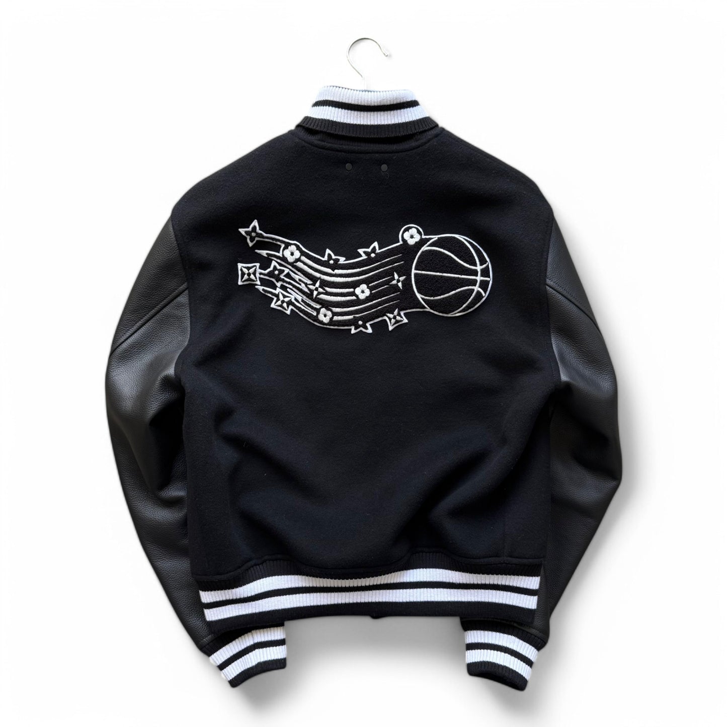 Louis Vuitton Virgil Abloh NBA Leather Varsity Jacket