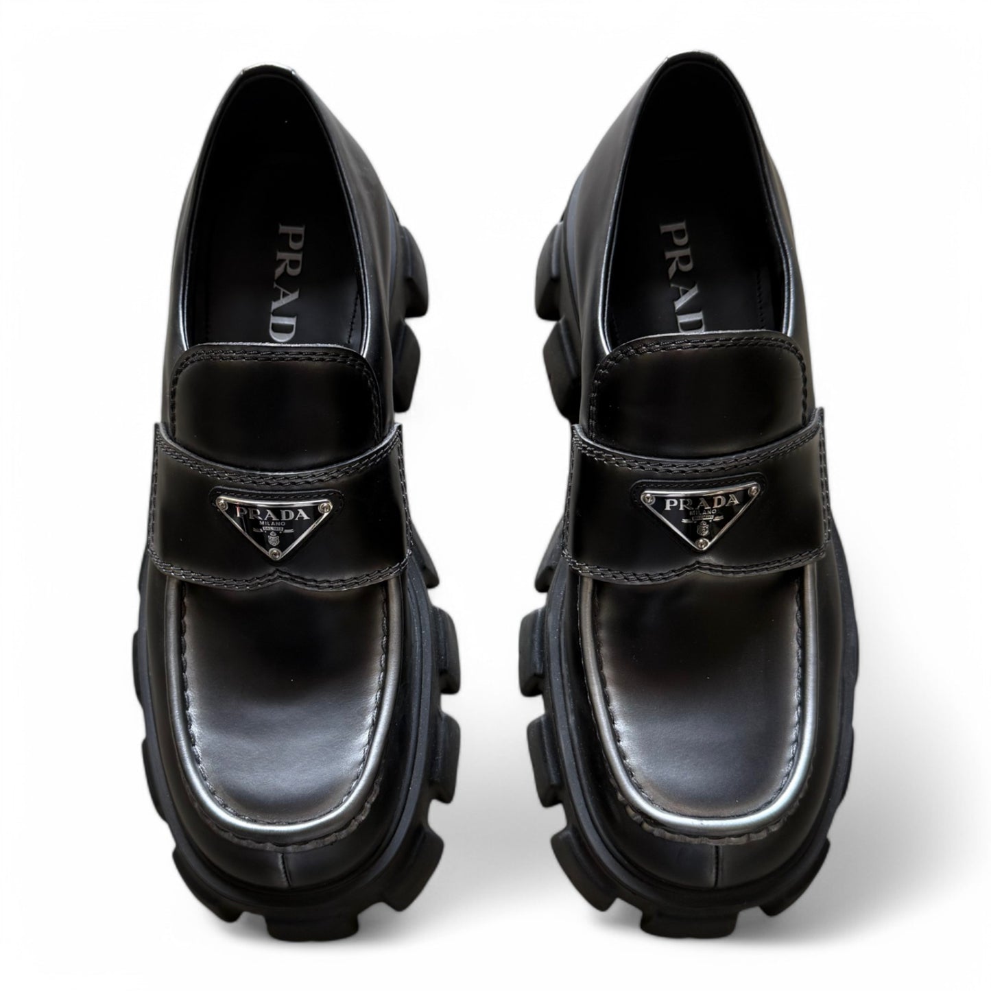 Prada Moonlith Ombre Leather Loafer