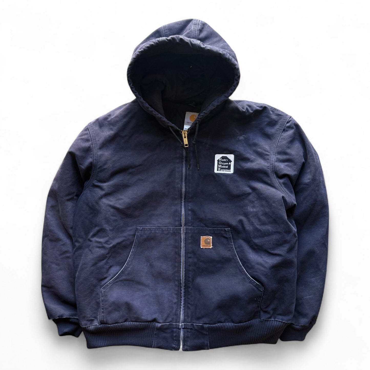 00's Carhartt Hooded Zip-Up Work Jacket