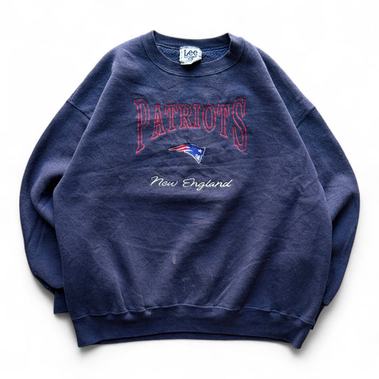 90's New England Patriots Crewneck Navy