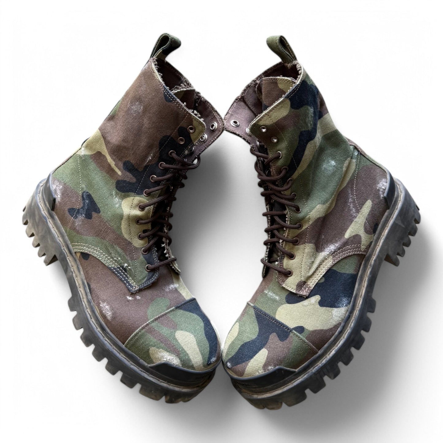 Balenciaga Camo Combat Strike Boot