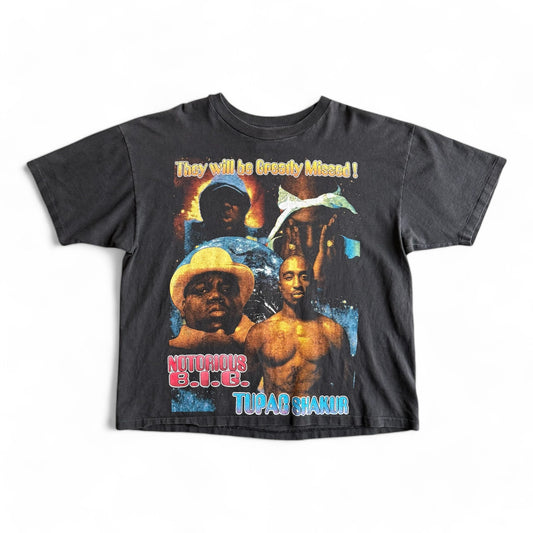 1990's Tupac & Notoious B.I.G. Memorial Rap Tee T-Shirt