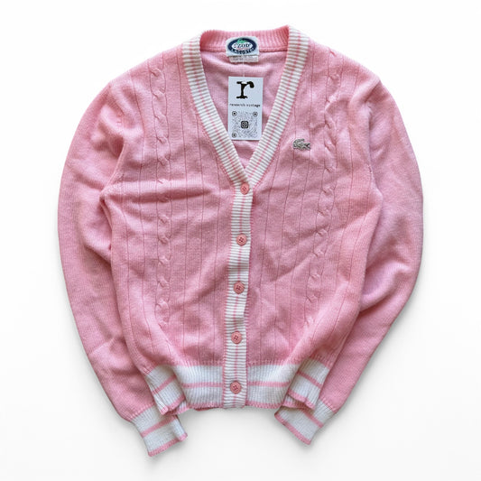 1990's IZOD Lacoste Pink Cardigan