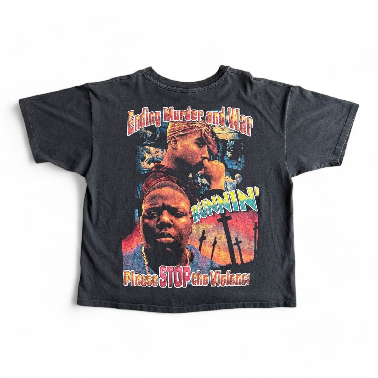 1990's Tupac & Notoious B.I.G. Memorial Rap Tee T-Shirt