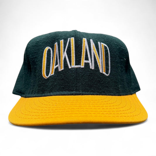 90's Oakland Athletics Wool Fitted Hat