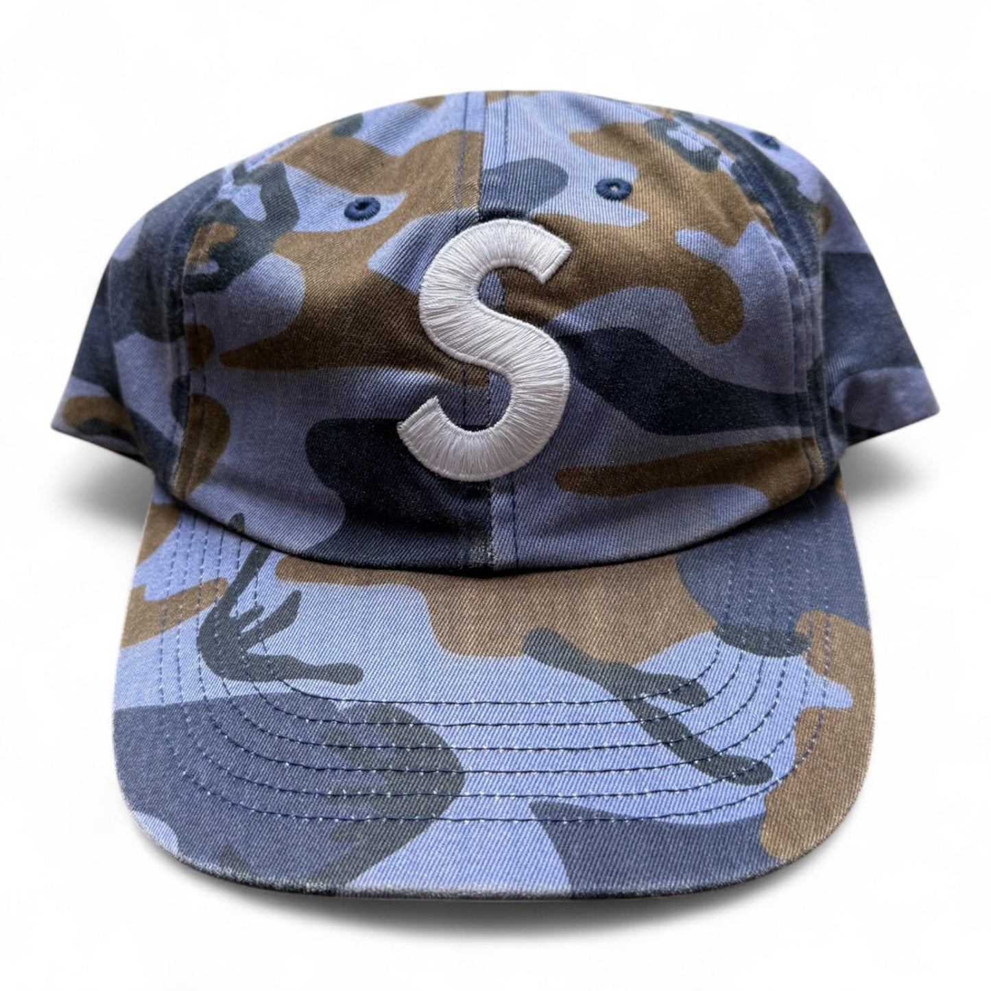 Supreme S Logo Camo Hat