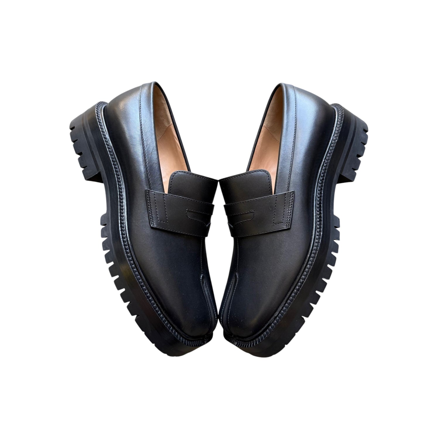 Maison Margiela Leather Penny Tabi Loafer