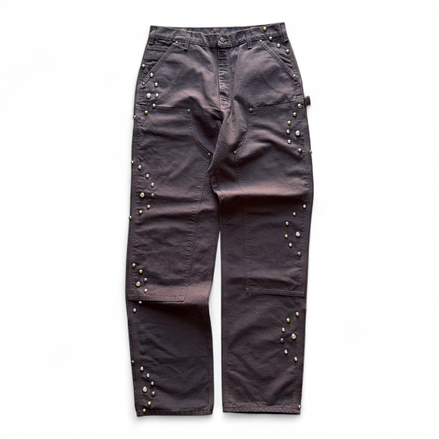 Custom Carhartt Double Knee Pants Brown