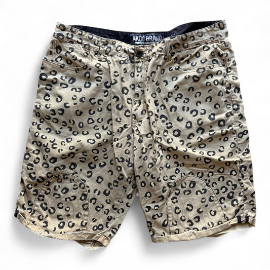00's Akoo Brand Cheetah Print Shorts