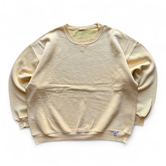 90's Russell Blank Crewneck Yellow