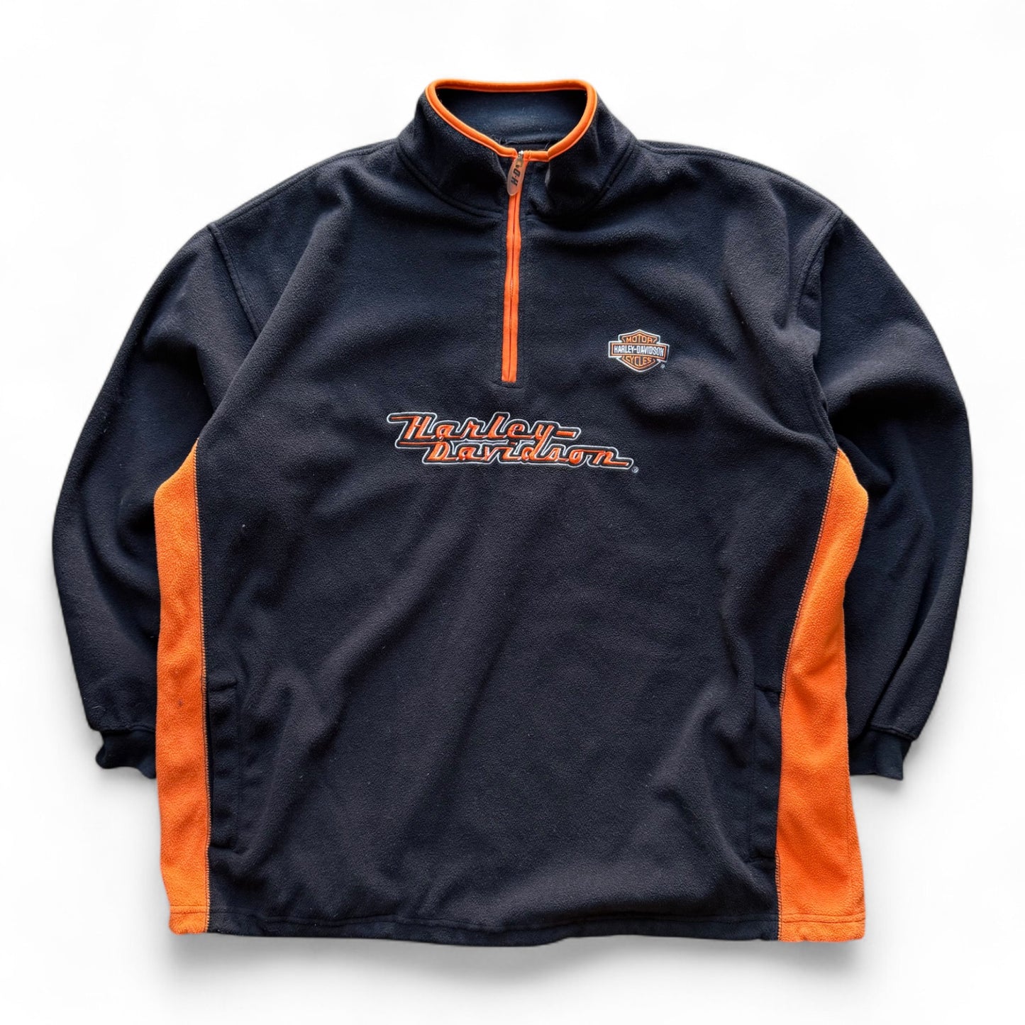 00's Harley Davidson Quarter-Zip Sweater