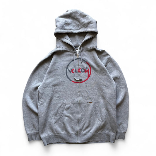00's Volcom Zip-Up Hoodie Grey