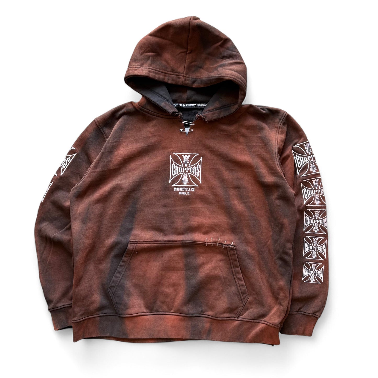 00's West Coast Choppers Faded Pullover Hoodie