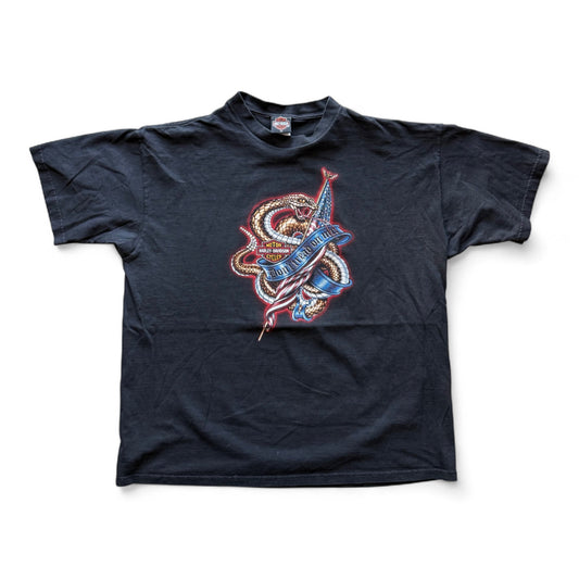 00's Harley Davidson Dont Tread On Me T-Shirt