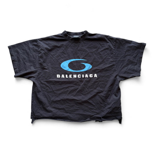 Balenciaga Loop Sports Icon Cropped T-Shirt