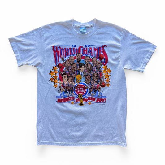 1989 Detroit Pistons World Champs T-Shirt