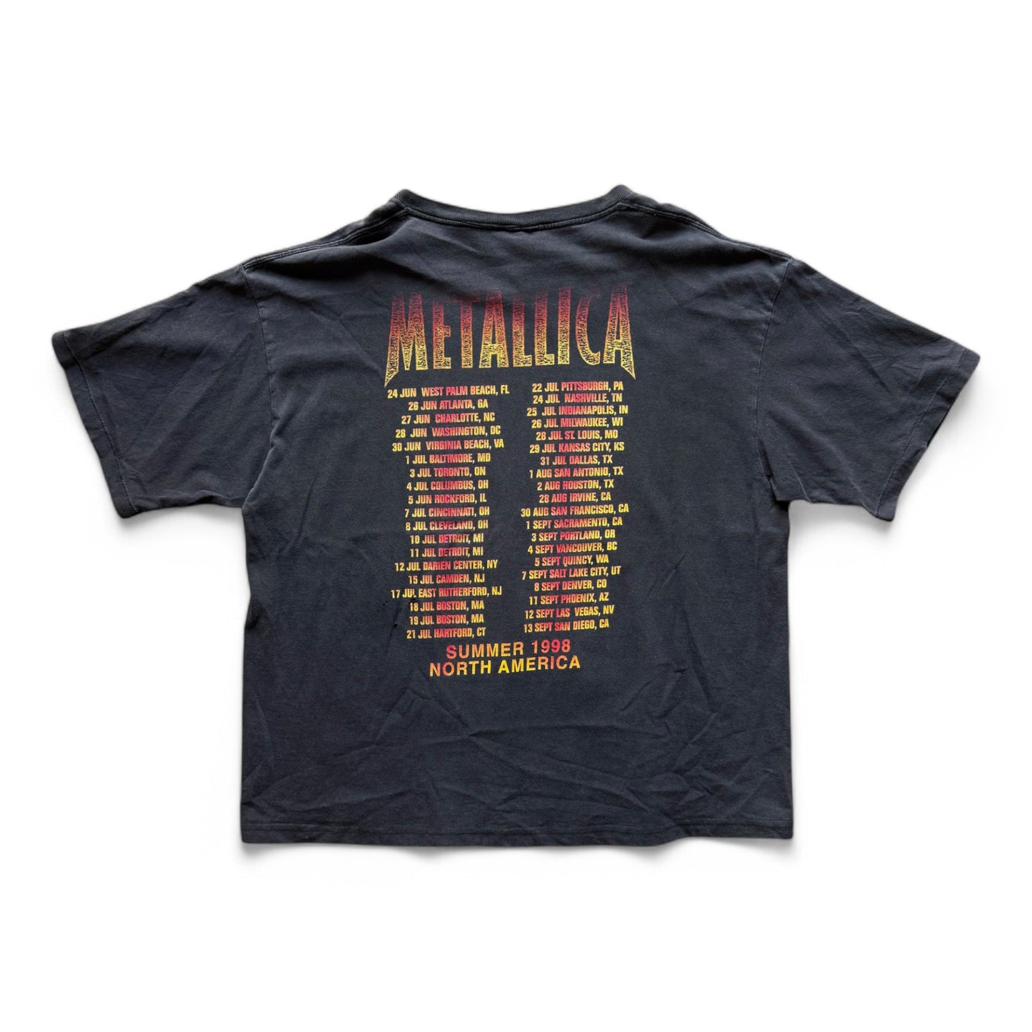 1998 Metallica North America Tour T-Shirt