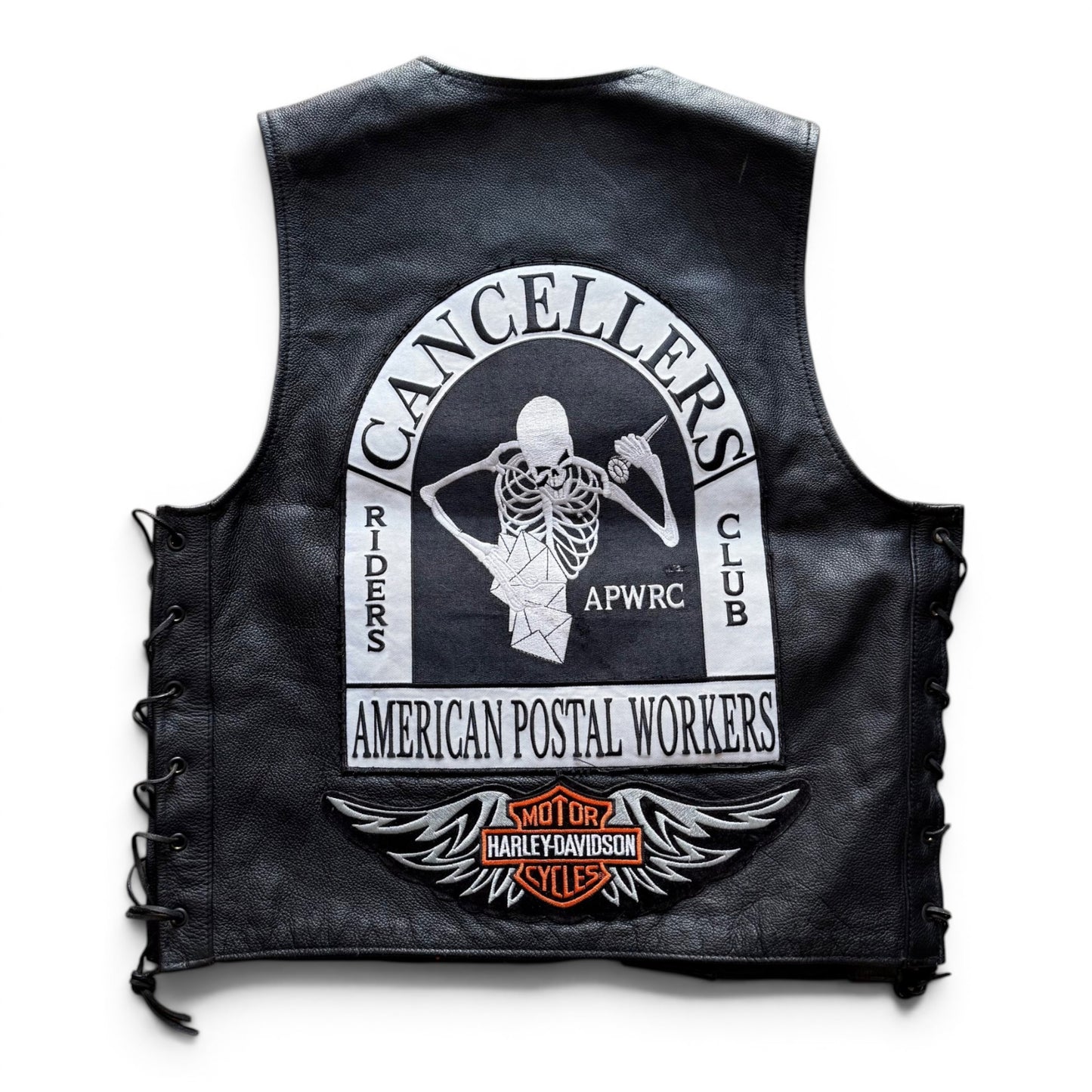 1990's Harley Davidson Leather Vest