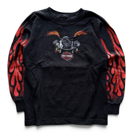 2007 Harley Davidson Flame L/S T-Shirt Youth