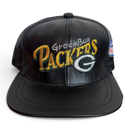 1990's Green Bay Packers Leather Hat