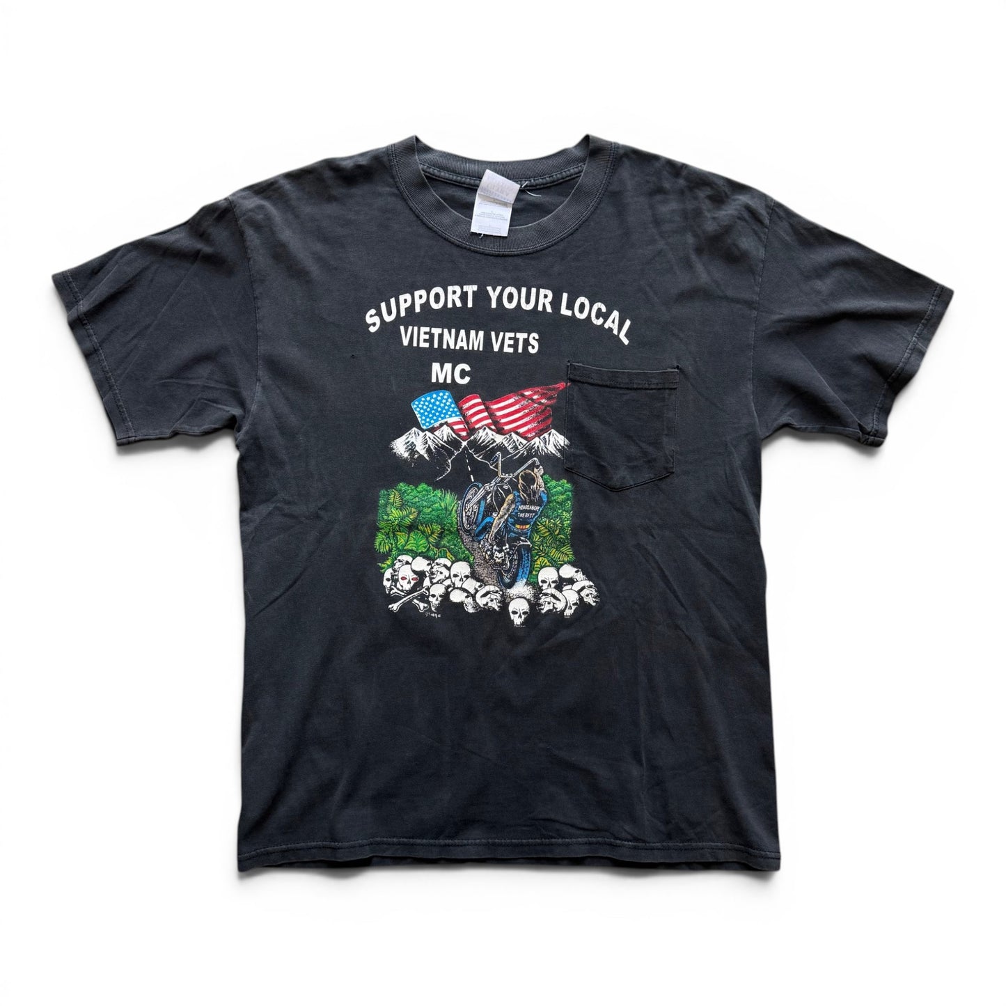 1999 Support Your Local Vets Pocket T-Shirt