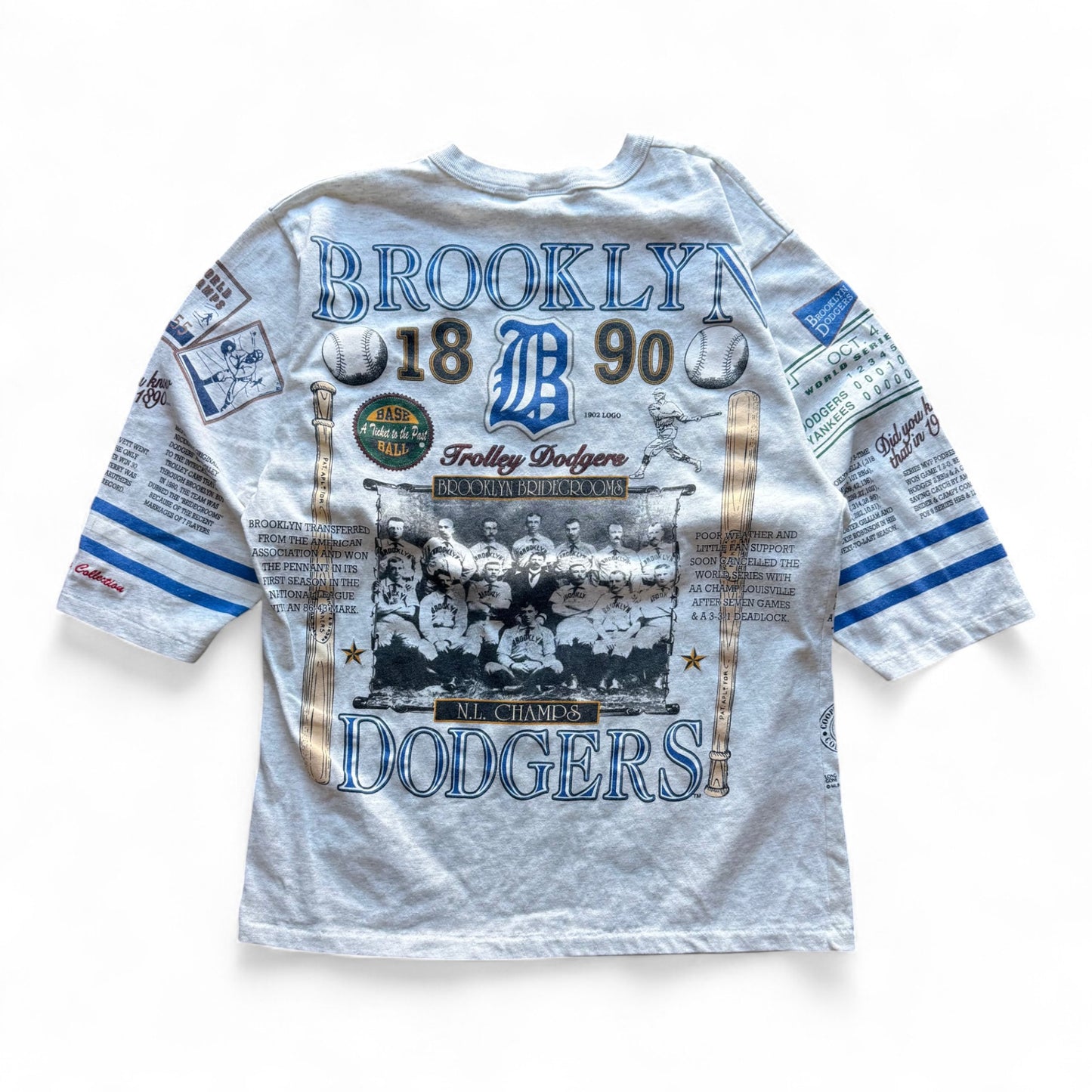 90's Brooklyn Dodgers Long Gone Baseball T-Shirt