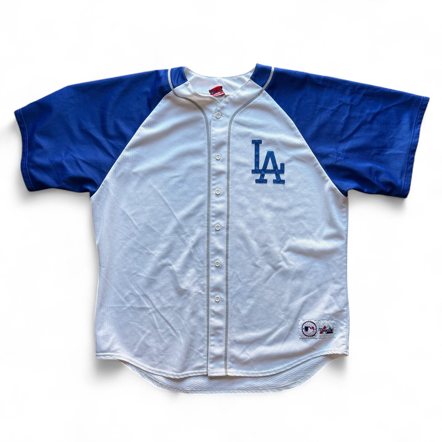 90's Dodgers Majestic Button-Up Jersey