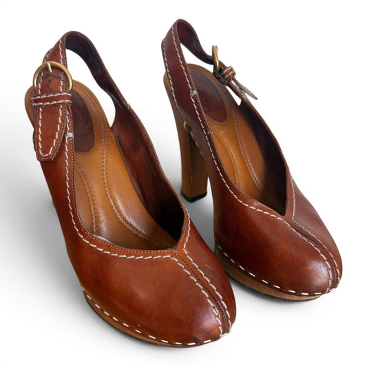 Vintage YSL Leather Heels
