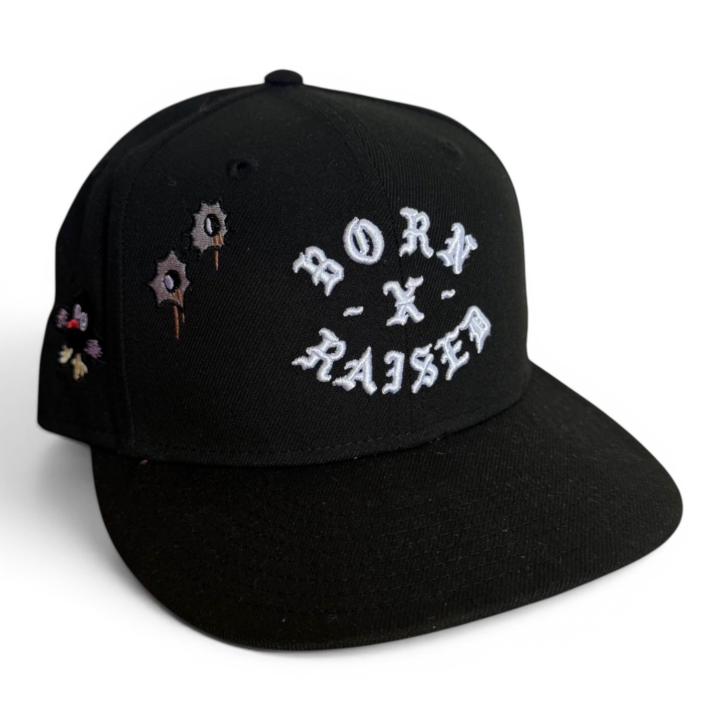 Born-x-Raised Fitted Hat Black