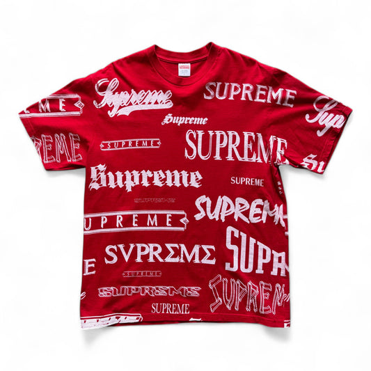 Supreme Multi Logo T-Shirt Red