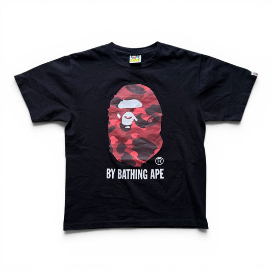 Bape Head T-Shirt Red Camo