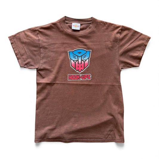 90's Hook-Ups Transformers T-Shirt Brown