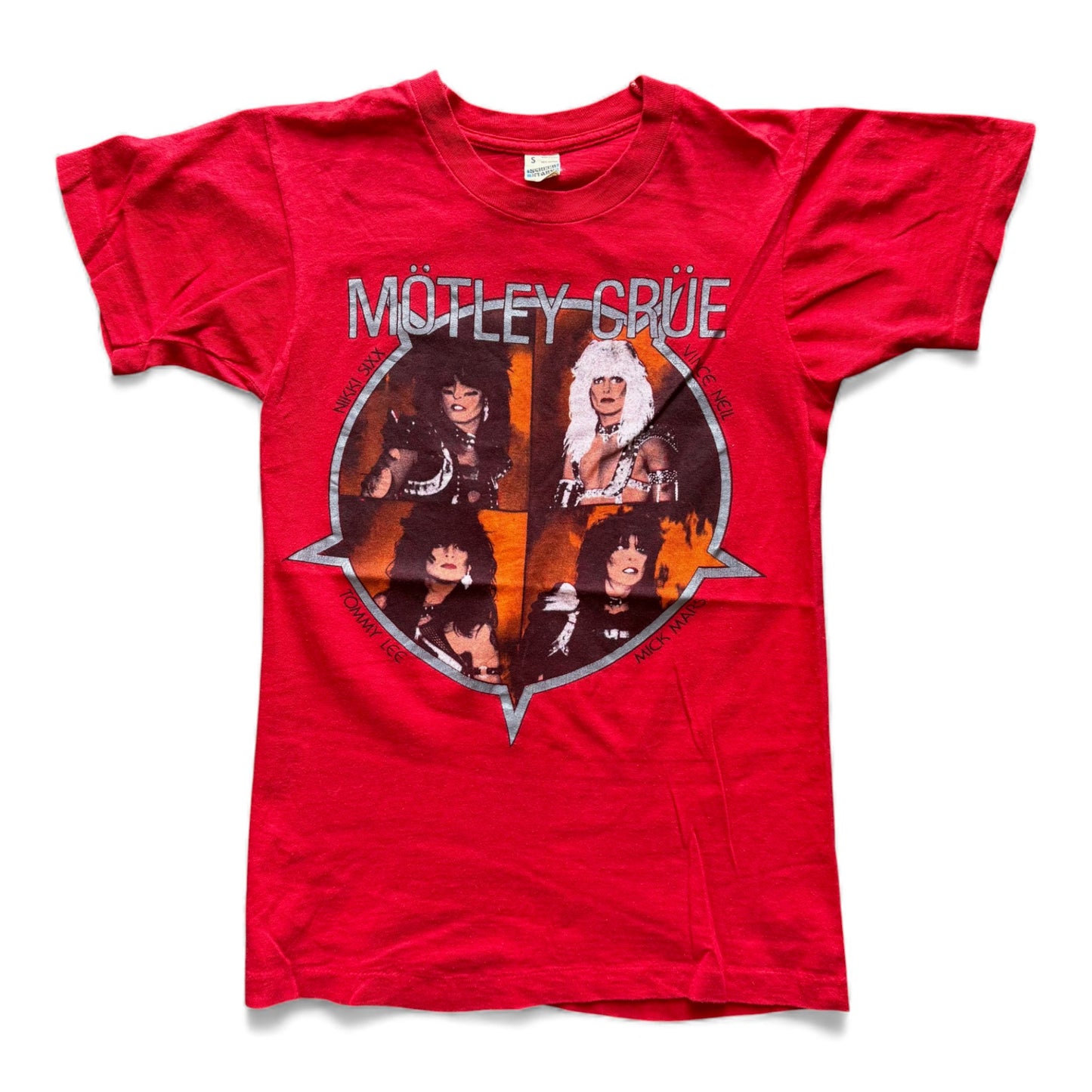 80's Motley Crue T-Shirt Red