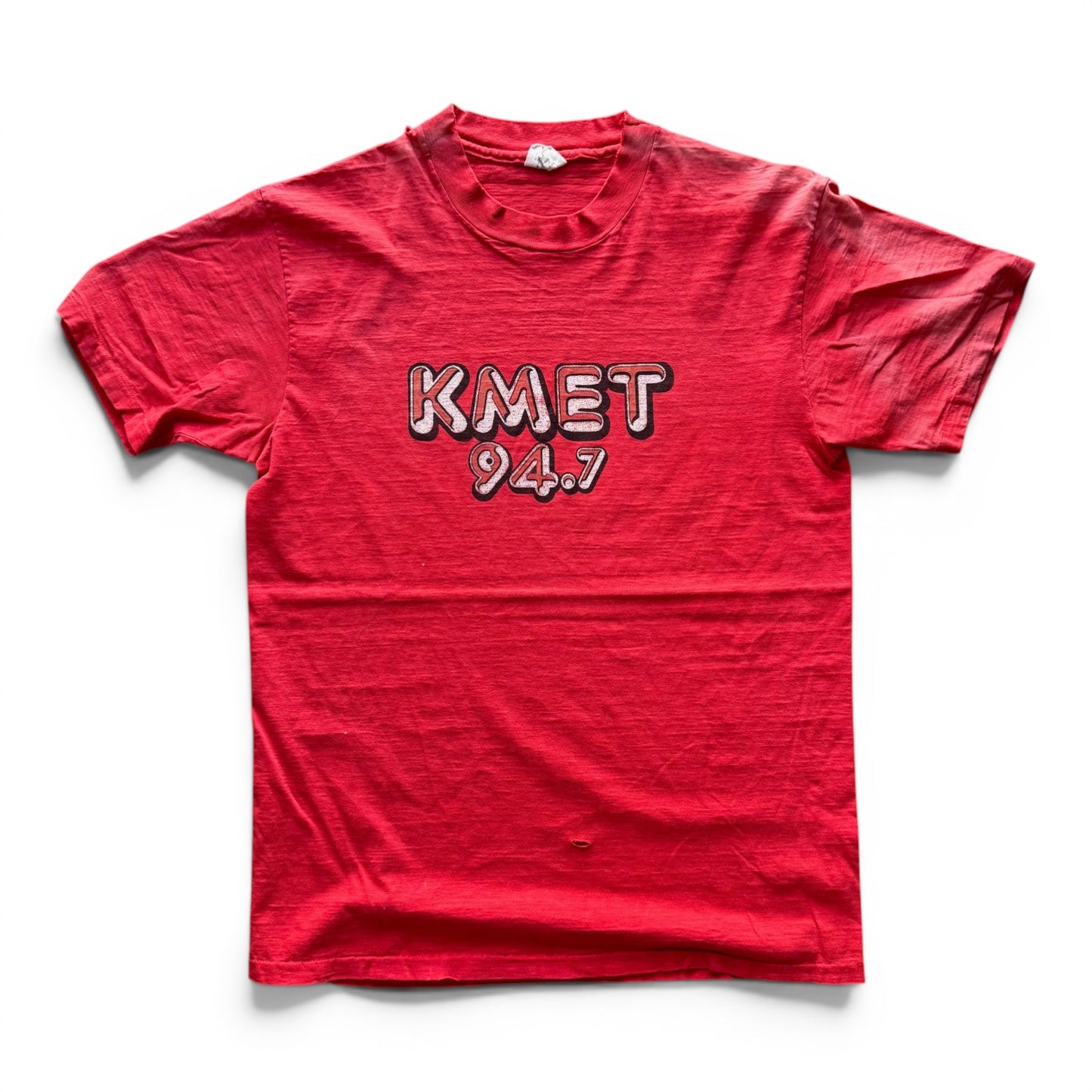 80's KMET 94.7 T-Shirt Red