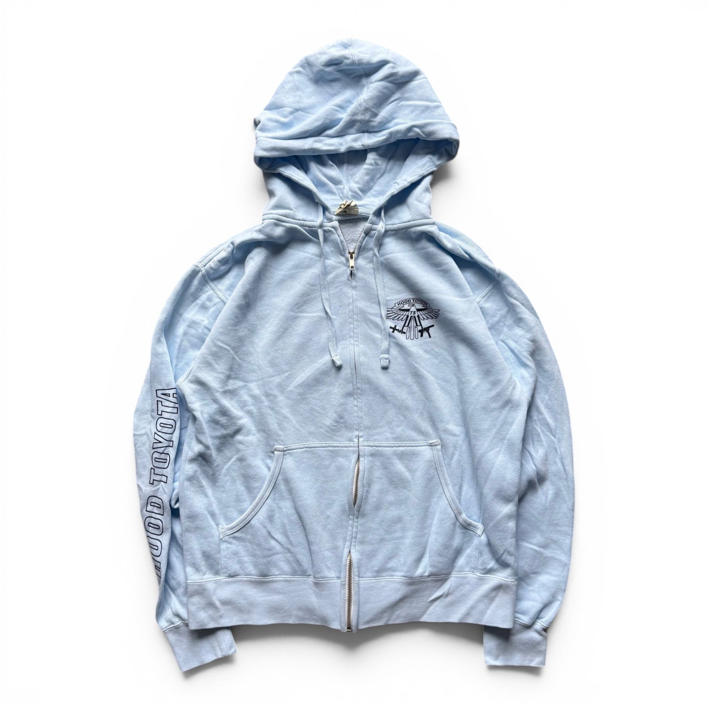 2016 Travis Scott Hood Toyota Zip-Up Hoodie Blue