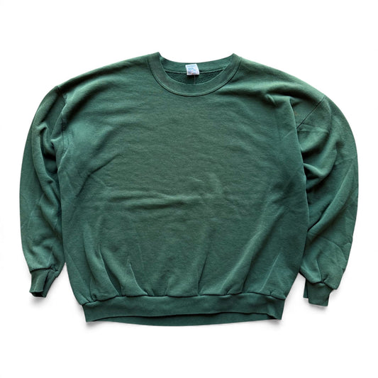 90's Jerzees Green Blank Crewneck