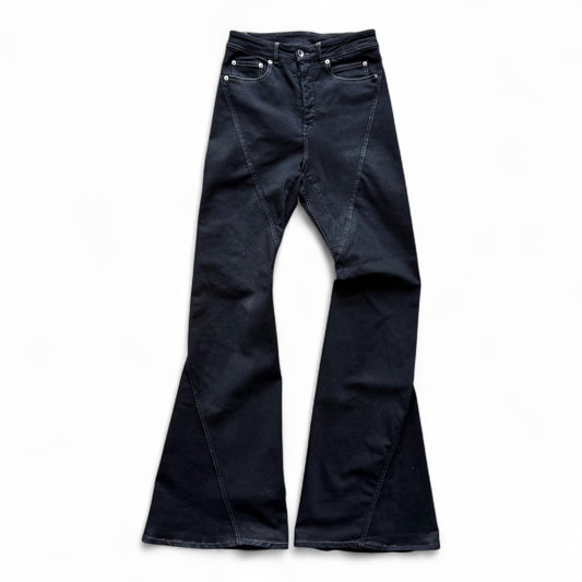 Rick Owens DRKSHDW Bias Bootcut Jeans Black
