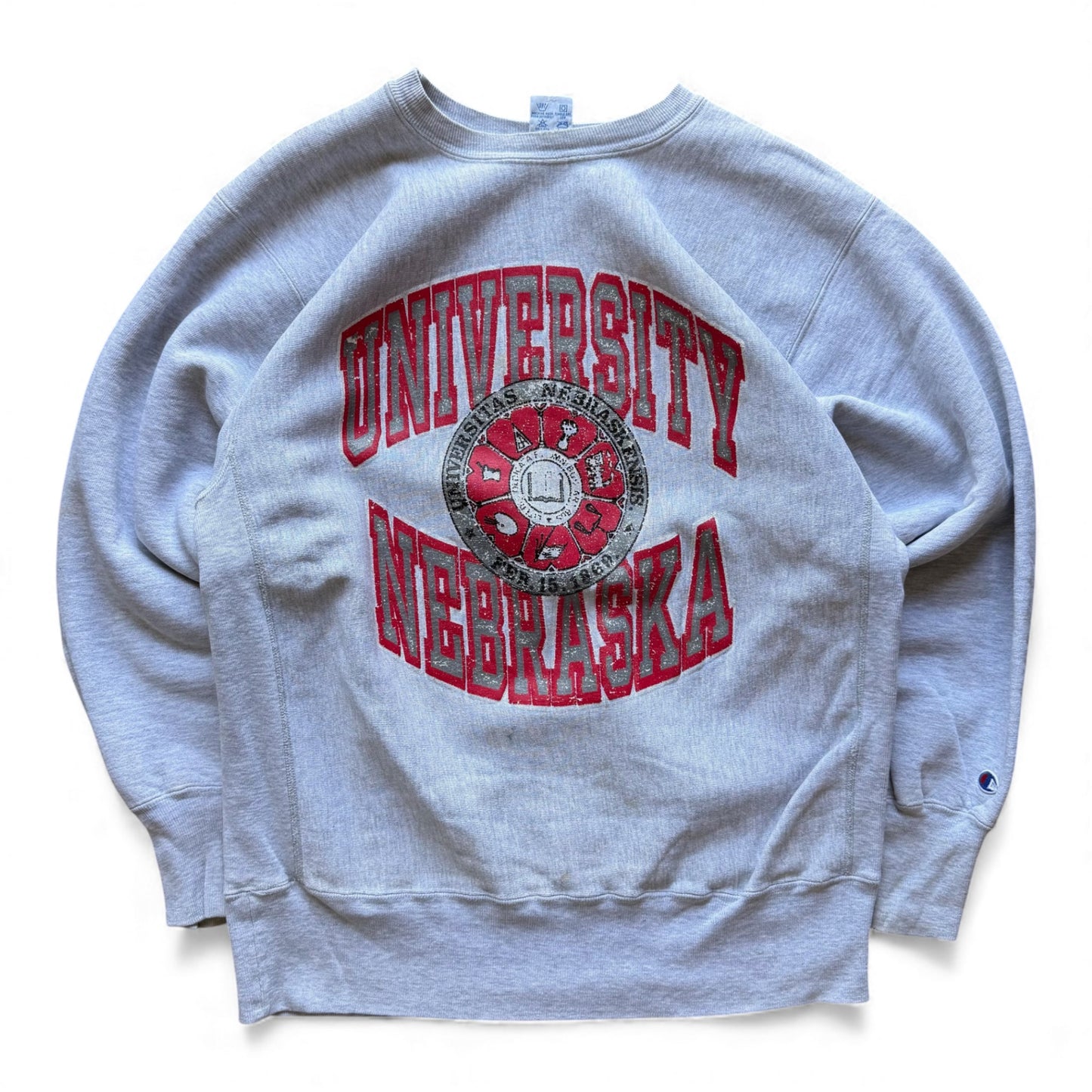 90's University Nebraska Reverse Weave Crewneck