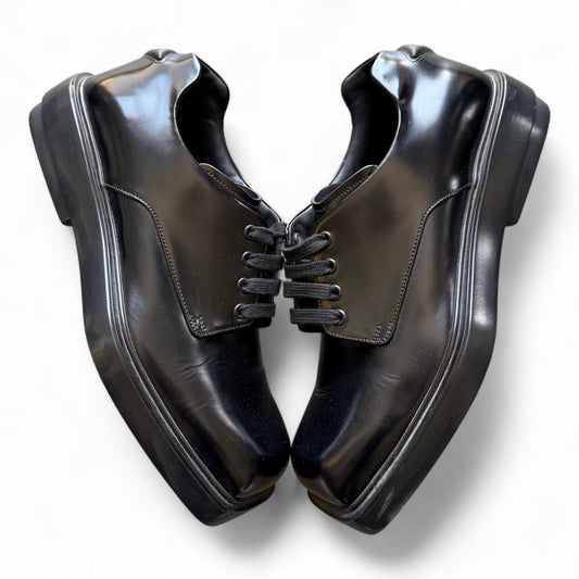Prada Square Toe Leather Derby