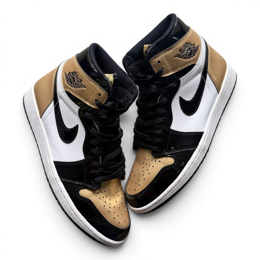Jordan 1 Retro High Patent Gold Toe