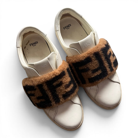 Fendi Furry FF Leather Sneaker
