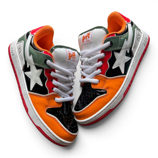 A Bathing Ape Sk8 Sta Green Orange