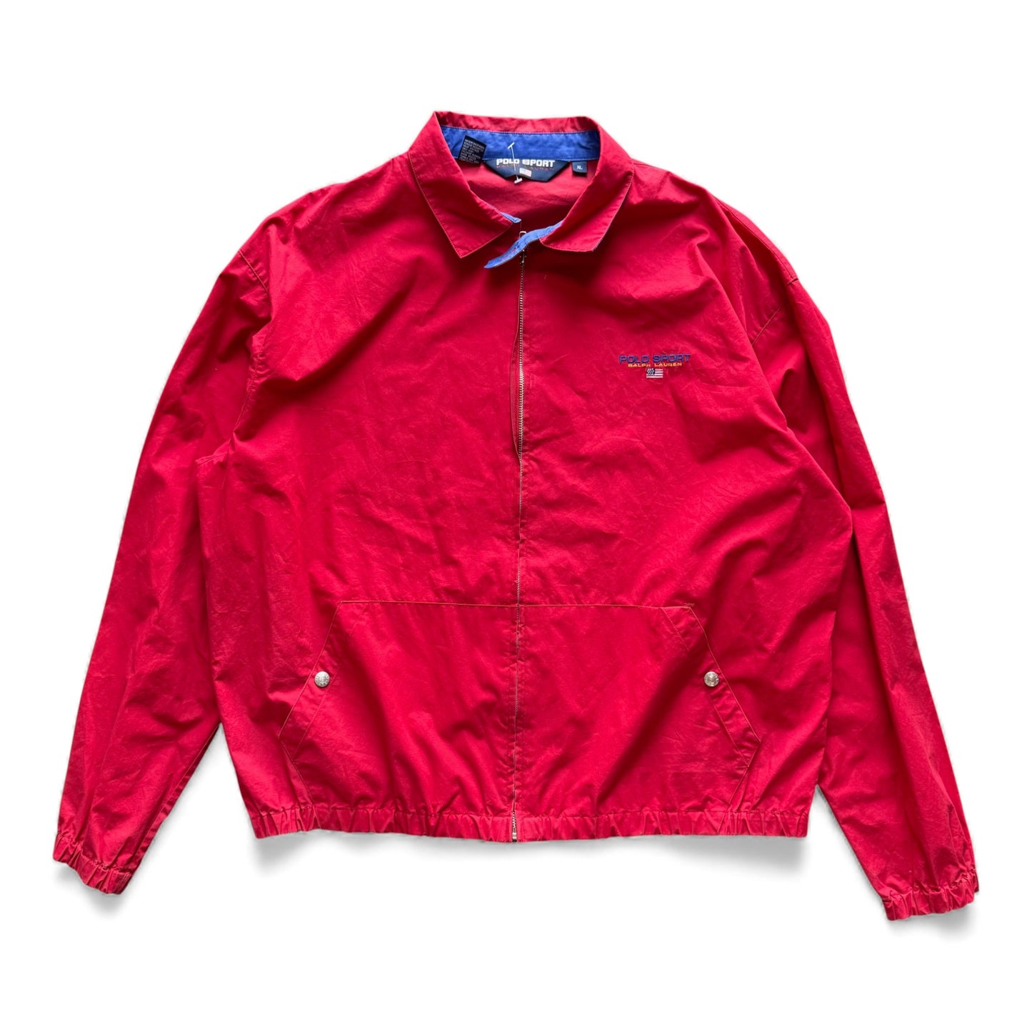 90's Polo Sport by Ralph Lauren Zip-Up Jacket Red