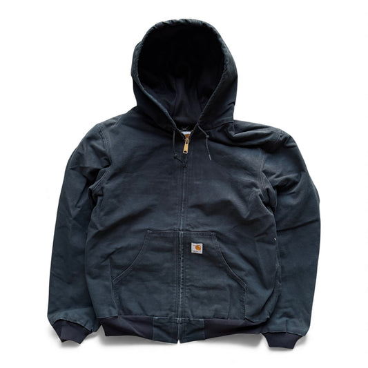 90's Carhartt Hooded Zip-Up Jacket Black